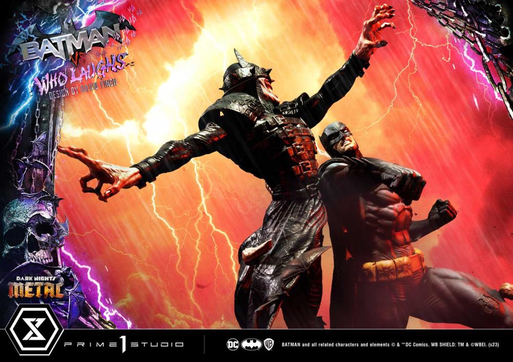 Dark Nights: Metal Ultimate Premium Masterline Batman Vs. Batman Who Laughs (Deluxe Ver.) 1/4 Scale Statue (With Bonus) Gallery Image 31