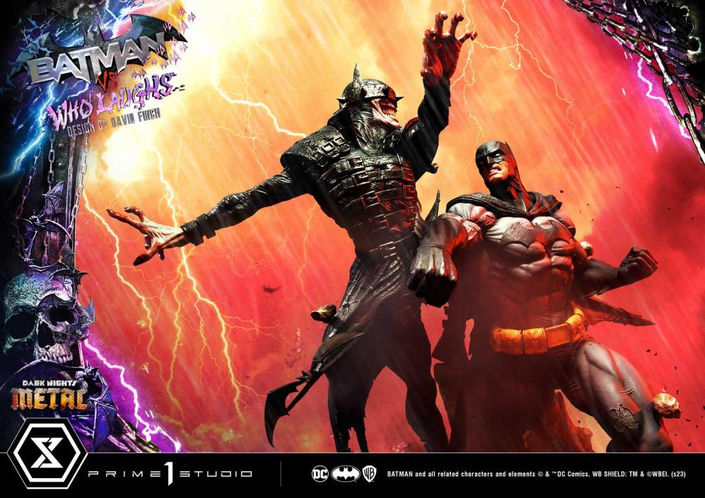 Dark Nights: Metal Ultimate Premium Masterline Batman Vs. Batman Who Laughs (Deluxe Ver.) 1/4 Scale Statue (With Bonus) Gallery Image 27