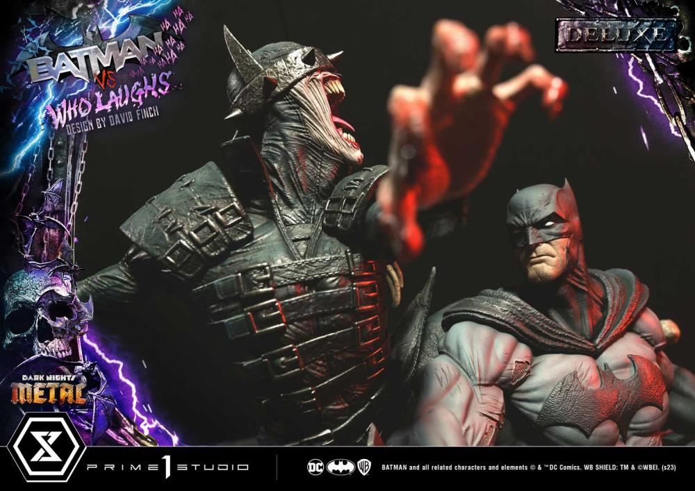 Dark Nights: Metal Ultimate Premium Masterline Batman Vs. Batman Who Laughs (Deluxe Ver.) 1/4 Scale Statue (With Bonus) Gallery Image 86