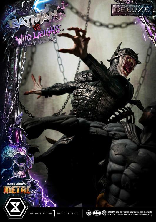 Dark Nights: Metal Ultimate Premium Masterline Batman Vs. Batman Who Laughs (Deluxe Ver.) 1/4 Scale Statue (With Bonus) Gallery Image 49