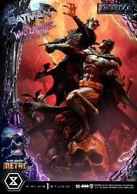 Dark Nights: Metal Ultimate Premium Masterline Batman Vs. Batman Who Laughs (Deluxe Ver.) 1/4 Scale Statue (With Bonus) Gallery Image 18