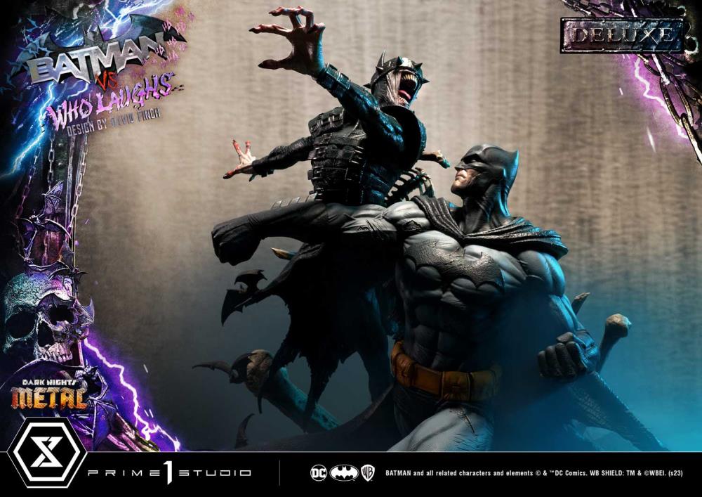 Dark Nights: Metal Ultimate Premium Masterline Batman Vs. Batman Who Laughs (Deluxe Ver.) 1/4 Scale Statue (With Bonus) Gallery Image 58