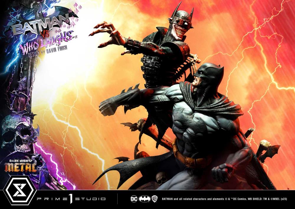 Dark Nights: Metal Ultimate Premium Masterline Batman Vs. Batman Who Laughs (Deluxe Ver.) 1/4 Scale Statue (With Bonus) Gallery Image 24