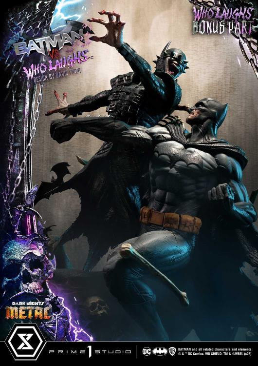 Dark Nights: Metal Ultimate Premium Masterline Batman Vs. Batman Who Laughs (Deluxe Ver.) 1/4 Scale Statue (With Bonus) Gallery Image 5