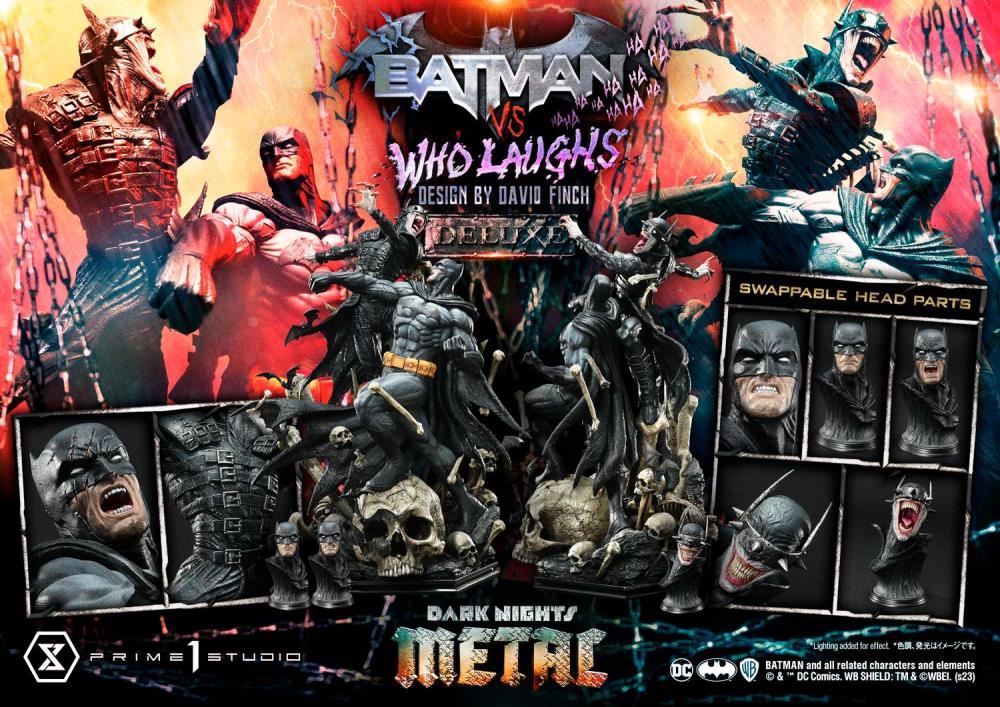 Dark Nights: Metal Ultimate Premium Masterline Batman Vs. Batman Who Laughs (Deluxe Ver.) 1/4 Scale Statue (With Bonus) Gallery Image 133