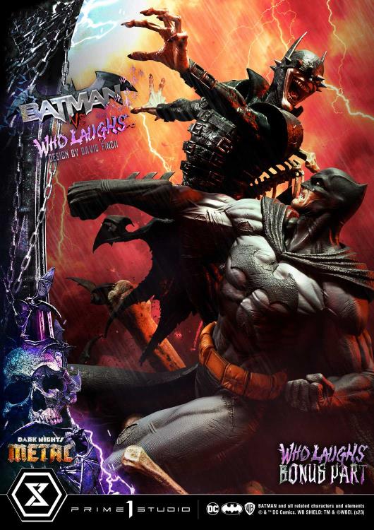 Dark Nights: Metal Ultimate Premium Masterline Batman Vs. Batman Who Laughs (Deluxe Ver.) 1/4 Scale Statue (With Bonus) Gallery Image 7