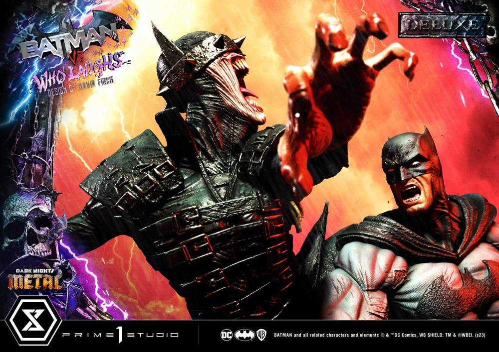 Dark Nights: Metal Ultimate Premium Masterline Batman Vs. Batman Who Laughs (Deluxe Ver.) 1/4 Scale Statue (With Bonus) Gallery Image 25