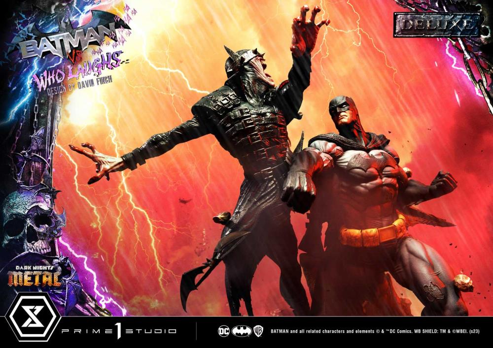 Dark Nights: Metal Ultimate Premium Masterline Batman Vs. Batman Who Laughs (Deluxe Ver.) 1/4 Scale Statue (With Bonus) Gallery Image 28