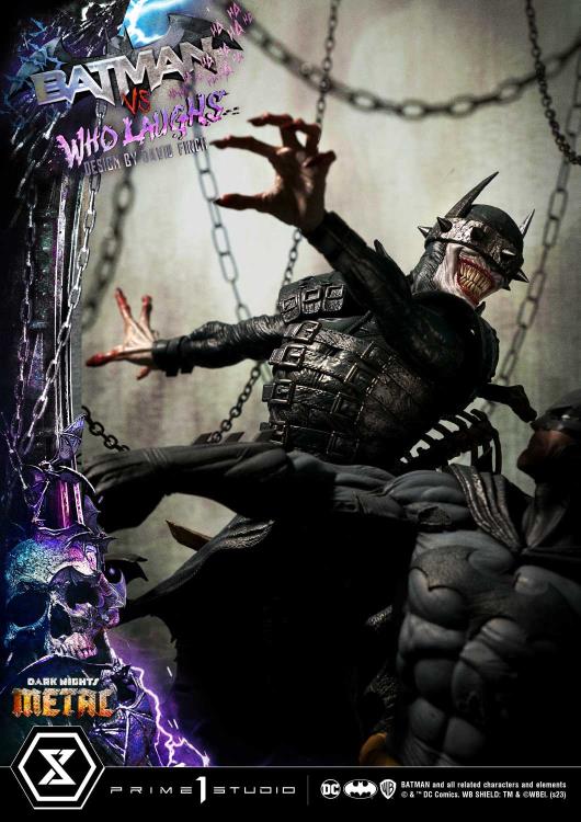 Dark Nights: Metal Ultimate Premium Masterline Batman Vs. Batman Who Laughs (Deluxe Ver.) 1/4 Scale Statue (With Bonus) Gallery Image 46