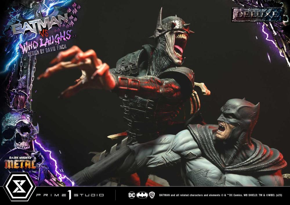 Dark Nights: Metal Ultimate Premium Masterline Batman Vs. Batman Who Laughs (Deluxe Ver.) 1/4 Scale Statue (With Bonus) Gallery Image 78