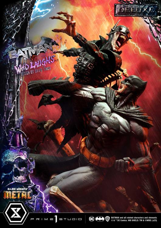 Dark Nights: Metal Ultimate Premium Masterline Batman Vs. Batman Who Laughs (Deluxe Ver.) 1/4 Scale Statue (With Bonus) Gallery Image 20