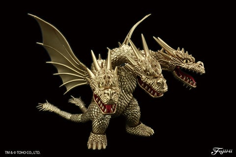 Godzilla vs. King Ghidorah Chibimaru No.401 King Ghidorah (70th Anniversary Ver.) Model Kit Gallery Image 3