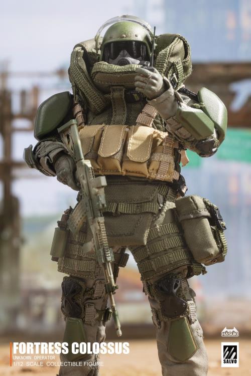 【開封品】HASUKI SALVOシリーズ フォートレス・コロッサス Black Ops Salvo Series Fortress Colossus 1/12 Scale Figure