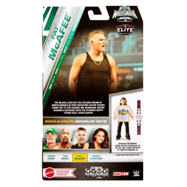 WWE Wrestlemania Elite Collection Pat McAfee (Nicholas 2018 BAF) Gallery Image 9