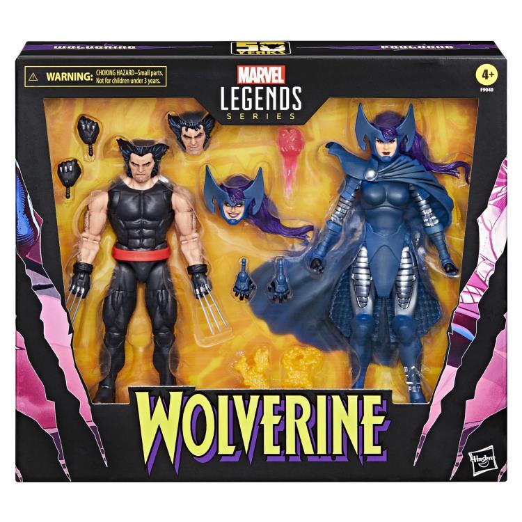 Wolverine 50th Anniversary Marvel Legends Wolverine and Psylocke Action Figure Two-Pack Gallery Image 13
