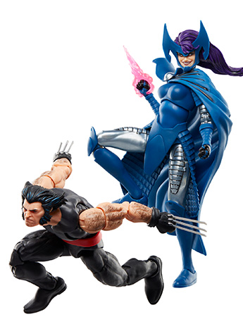 Wolverine 50th Anniversary Marvel Legends Wolverine and Psylocke Action Figure Two-Pack Gallery Image 2