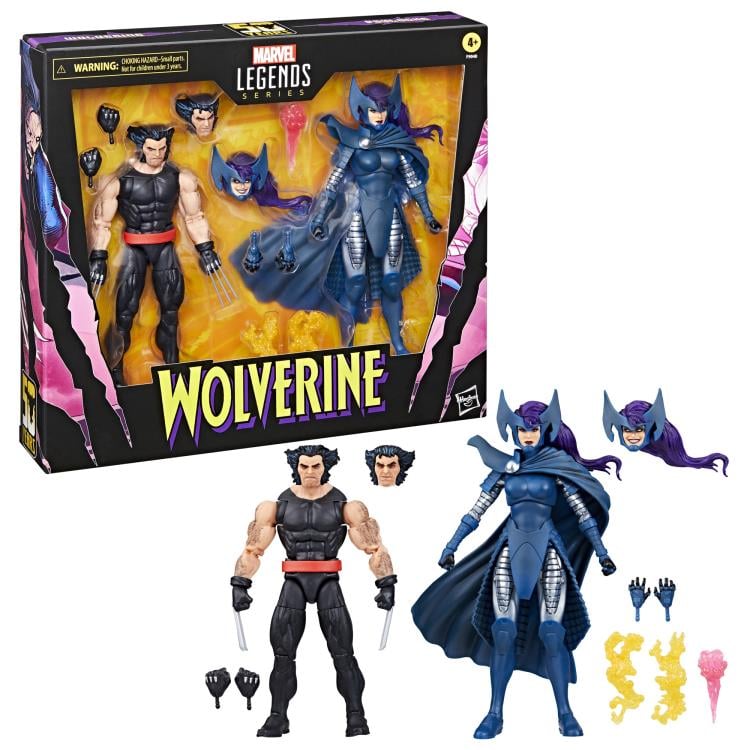 Wolverine 50th Anniversary Marvel Legends Wolverine and Psylocke Action Figure Two-Pack Gallery Image 12