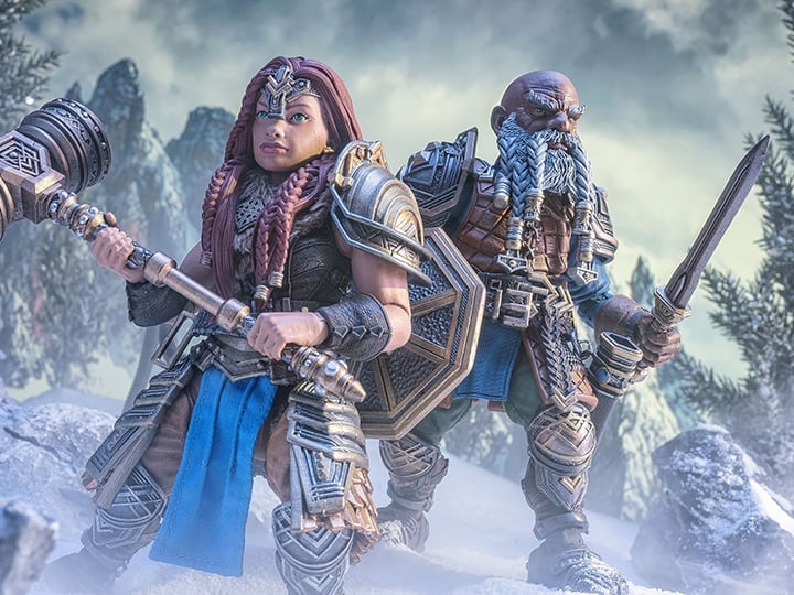 Mythic Legions アクションフィギュア 2体セット Mythic Legions: Rising Sons Exiles From Under the Mountain Action