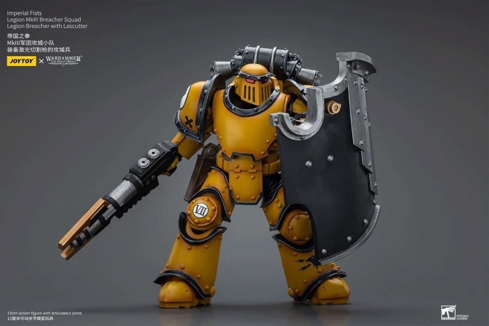 Warhammer: The Horus Heresy Imperial Fists Legion MkIII Breacher Squad Legion Breacher with Lascutter 1/18 Scale Action Figure Gallery Image 10
