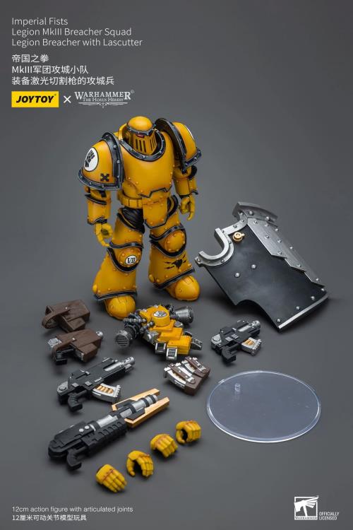 Warhammer: The Horus Heresy Imperial Fists Legion MkIII Breacher Squad Legion Breacher with Lascutter 1/18 Scale Action Figure Gallery Image 11