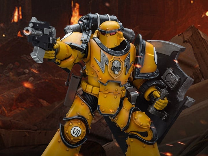Warhammer: The Horus Heresy Imperial Fists Legion MkIII Breacher Squad Legion Breacher with Graviton Gun 1/18 Scale Action Figure Gallery Image 1