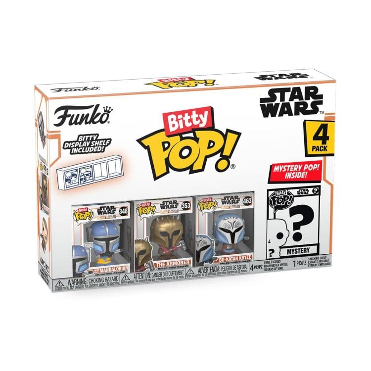 The Mandalorian Bitty Pop! Heavy Mandalorian Four-Pack Gallery Image 3