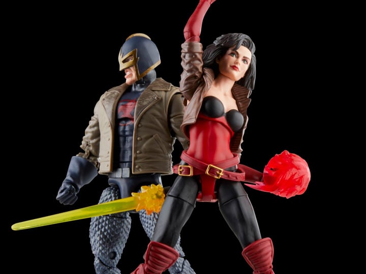 The Avengers 60th Anniversary Marvel Legends Marvel's Black Knight and Marvel's Sersi Action Figure Two-Pack Gallery Image 1