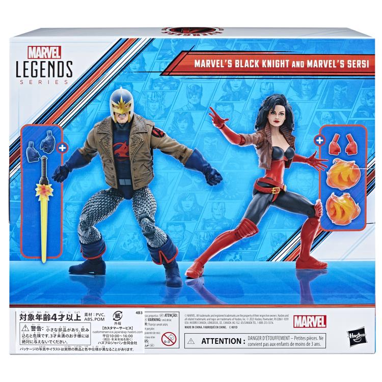The Avengers 60th Anniversary Marvel Legends Marvel's Black Knight and Marvel's Sersi Action Figure Two-Pack Gallery Image 15