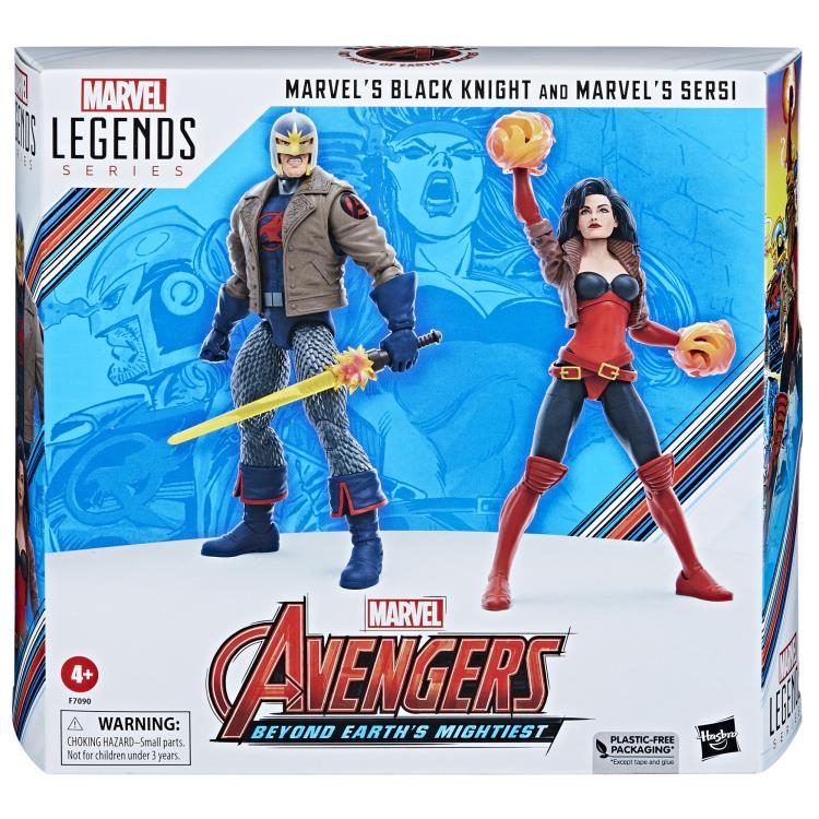 The Avengers 60th Anniversary Marvel Legends Marvel's Black Knight and Marvel's Sersi Action Figure Two-Pack Gallery Image 14