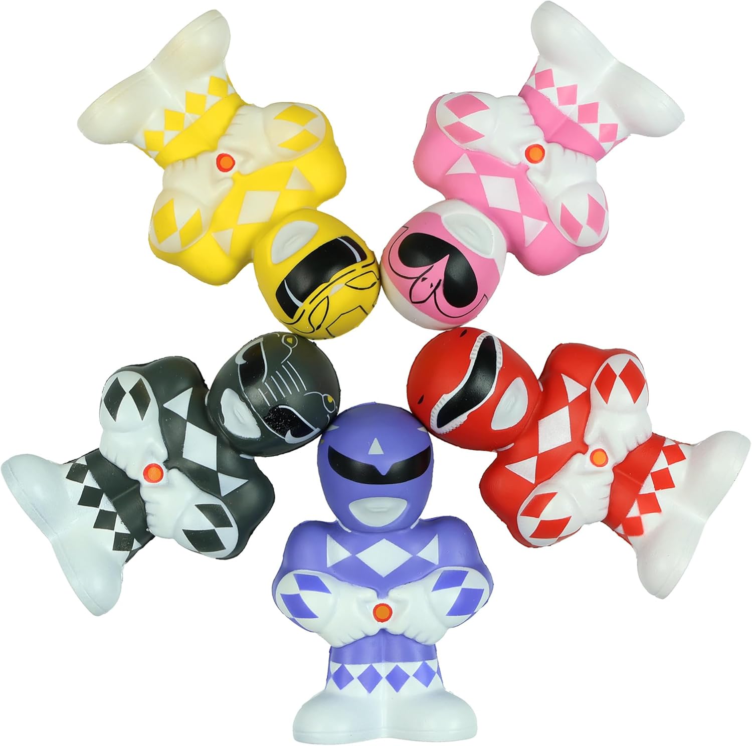 Mighty Morphin Power Rangers Smashies Set of 5 Stress Balls Gallery Image 3