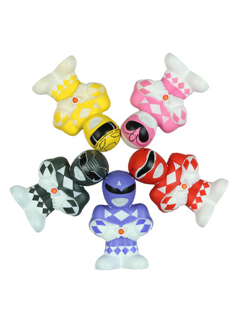 Mighty Morphin Power Rangers Smashies Set of 5 Stress Balls Gallery Image 2