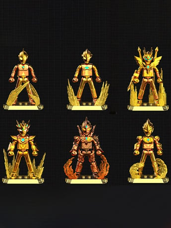 Ultraman Golden Ultraman 2024 Anniversary Version Set of 6 Model Kits Gallery Image 2