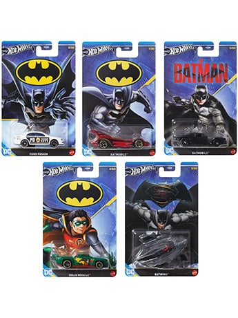 Batman Hot Wheels Premium 2024 Mix 1 Set of 5 Vehicles Gallery Image 2