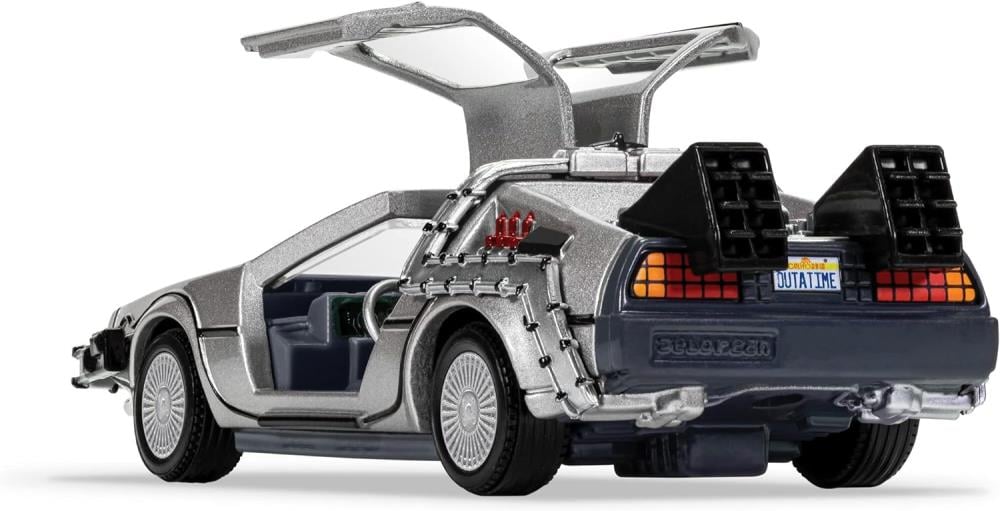 Back to the Future Doc Brown Figure & DeLorean Time Machine 1/36 Scale Vehicle Gallery Image 4