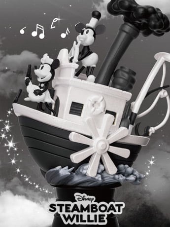 Disney D-Stage DS-017EX Steamboat Willie (Exclusive Ver.) Statue Gallery Image 2