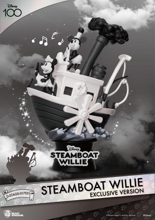 Disney D-Stage DS-017EX Steamboat Willie (Exclusive Ver.) Statue Gallery Image 3
