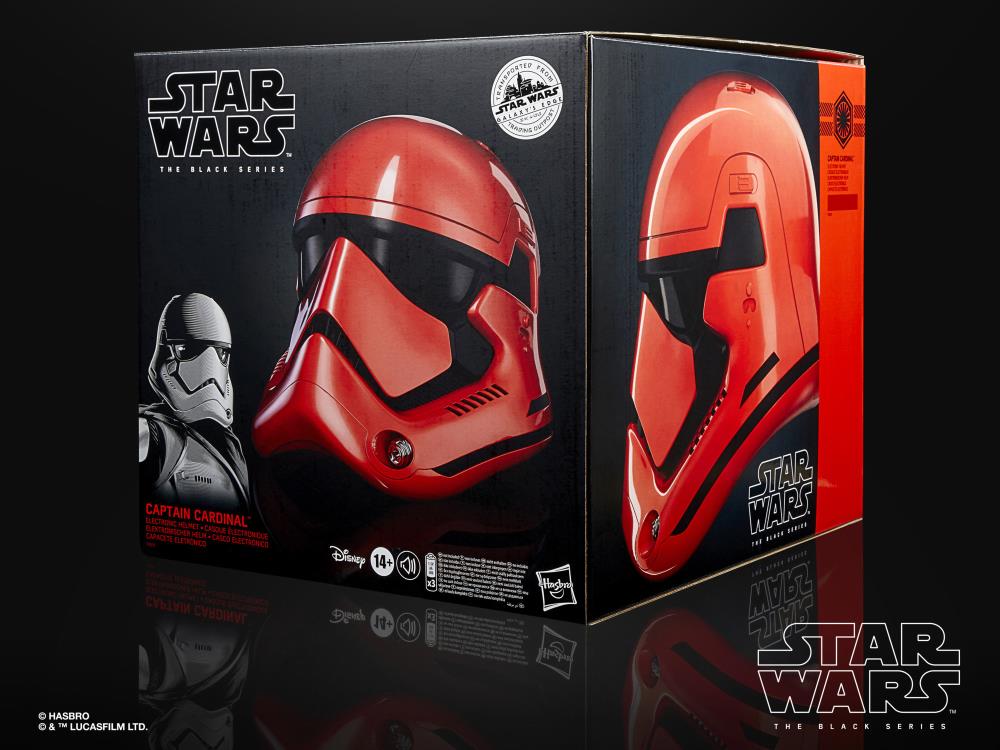 Star Wars: The Black Series Captain Cardinal (Galaxy's Edge) 1:1 Scale Wearable Electronic Helmet Gallery Image 9