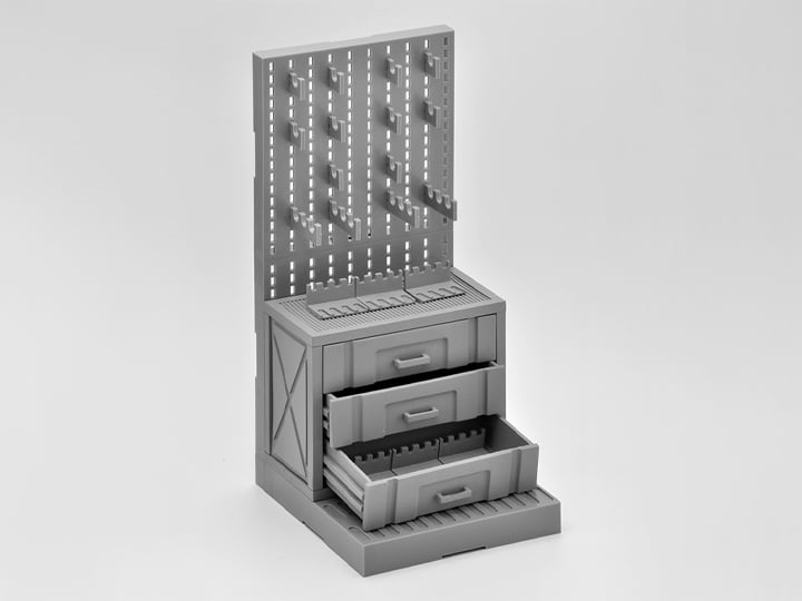 Little Armory LD006 Gun Rack B 1/12 Scale Accessory Set Gallery Image 1