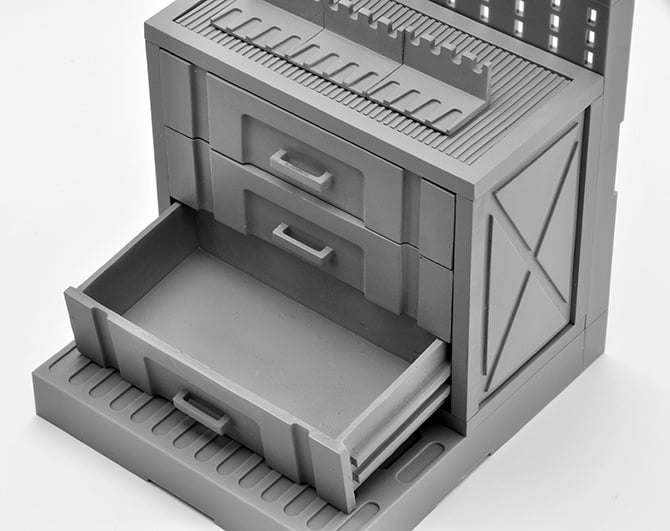 Little Armory LD006 Gun Rack B 1/12 Scale Accessory Set Gallery Image 4