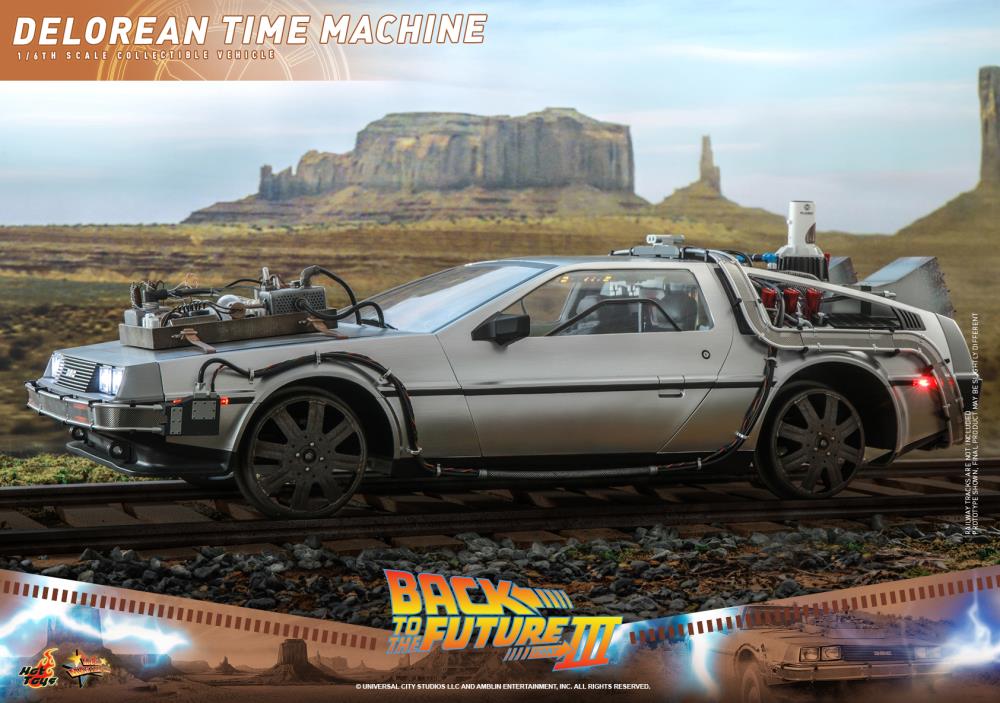 Back to the Future Part III MMS738 DeLorean Time Machine 1/6th Scale Collectible Vehicle Gallery Image 6