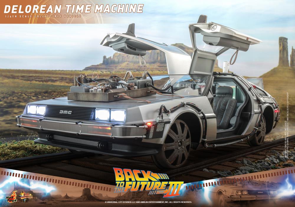 Back to the Future Part III MMS738 DeLorean Time Machine 1/6th Scale Collectible Vehicle Gallery Image 15