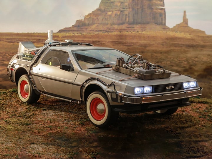 Back to the Future Part III MMS738 DeLorean Time Machine 1/6th Scale Collectible Vehicle Gallery Image 1