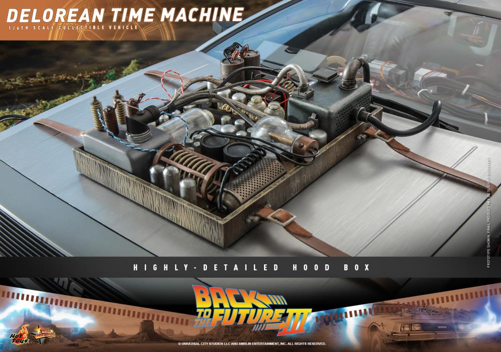 Back to the Future Part III MMS738 DeLorean Time Machine 1/6th Scale Collectible Vehicle Gallery Image 19