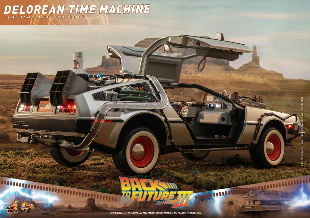 Back to the Future Part III MMS738 DeLorean Time Machine 1/6th Scale Collectible Vehicle Gallery Image 8