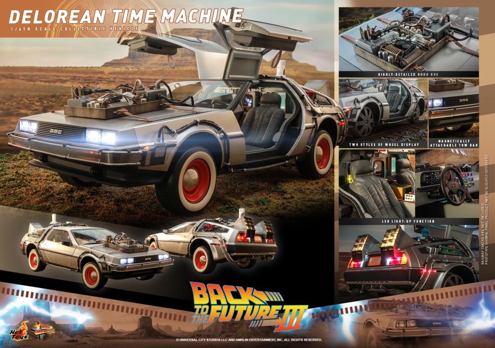 Back to the Future Part III MMS738 DeLorean Time Machine 1/6th
