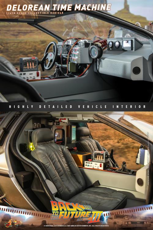 Back to the Future Part III MMS738 DeLorean Time Machine 1/6th Scale Collectible Vehicle Gallery Image 7