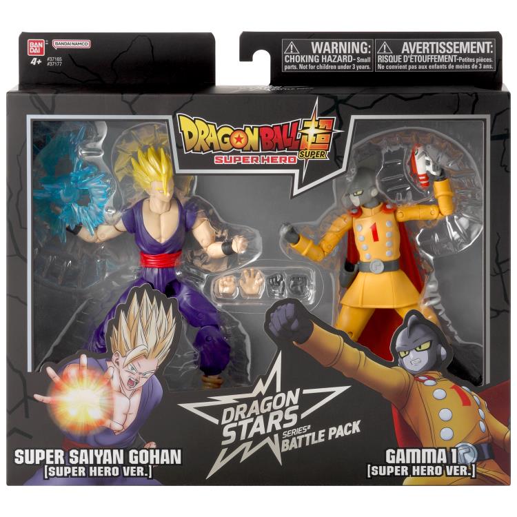 Dragon Ball Super Dragon Stars Super Saiyan Gohan vs. Gamma 1 Action Figure Battle Pack Gallery Image 14