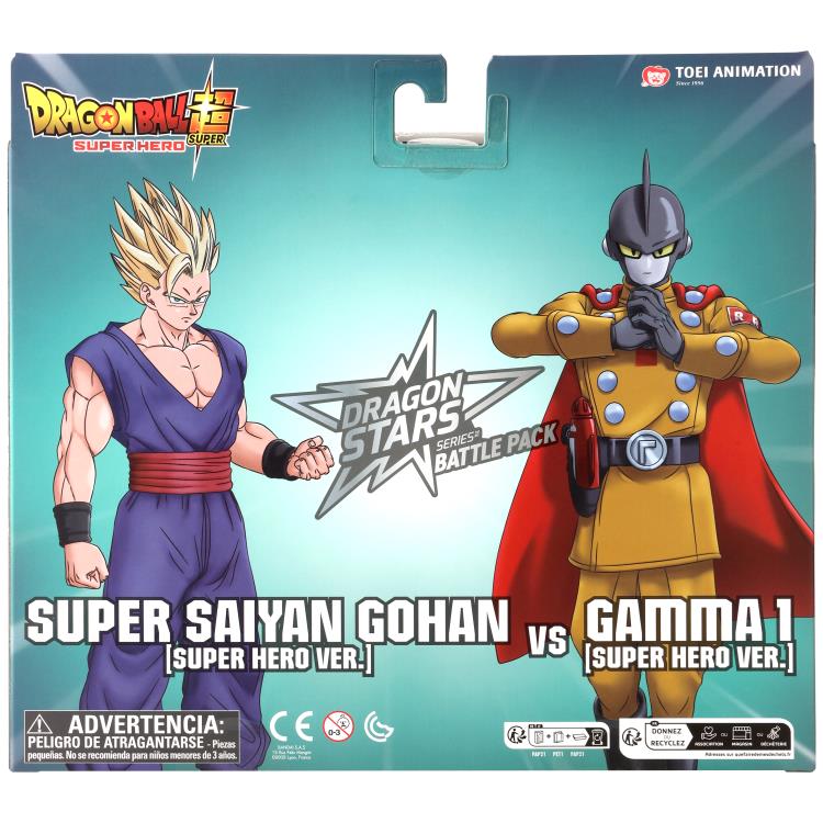 Dragon Ball Super Dragon Stars Super Saiyan Gohan vs. Gamma 1 Action Figure Battle Pack Gallery Image 17