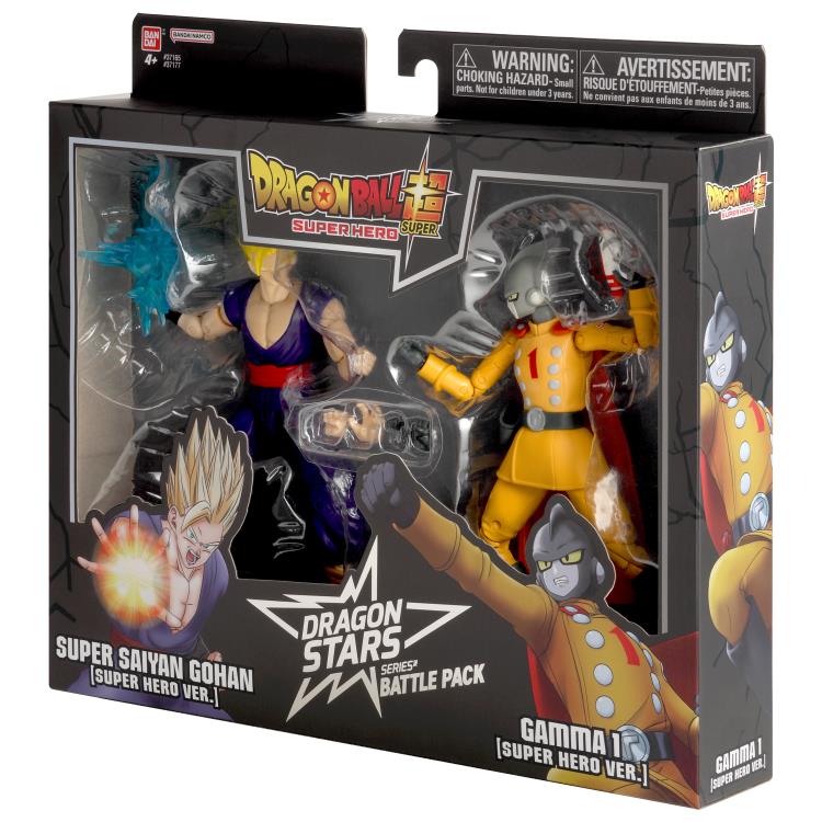 Dragon Ball Super Dragon Stars Super Saiyan Gohan vs. Gamma 1 Action Figure Battle Pack Gallery Image 15