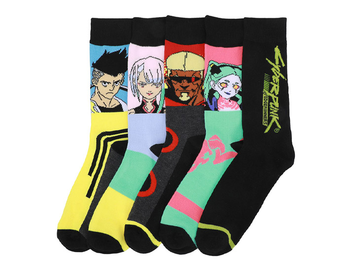Cyberpunk: Edgerunners Crew Socks 5-Pack Gallery Image 1